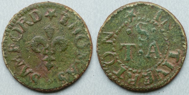 Tiverton, Thomas Samford farthing token
